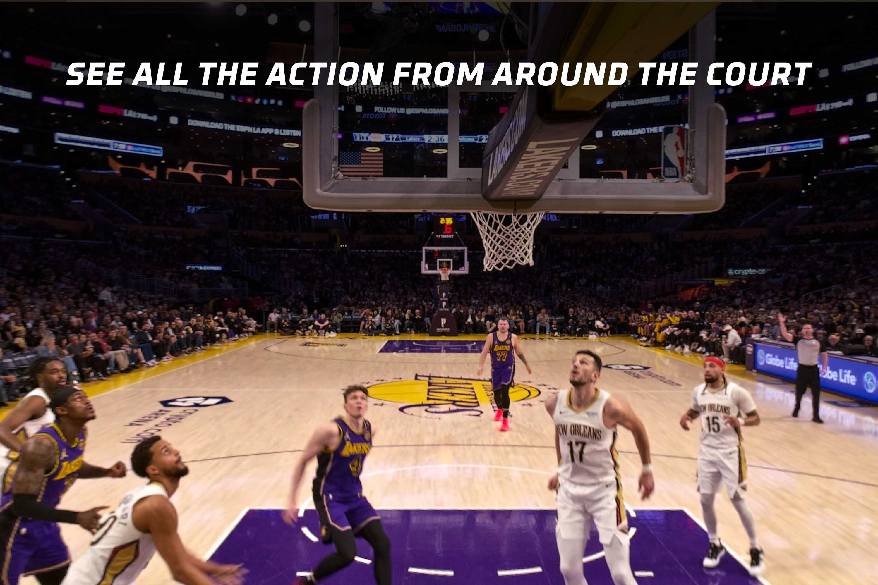 Spectrum | Apple Vision Front Row Lakers