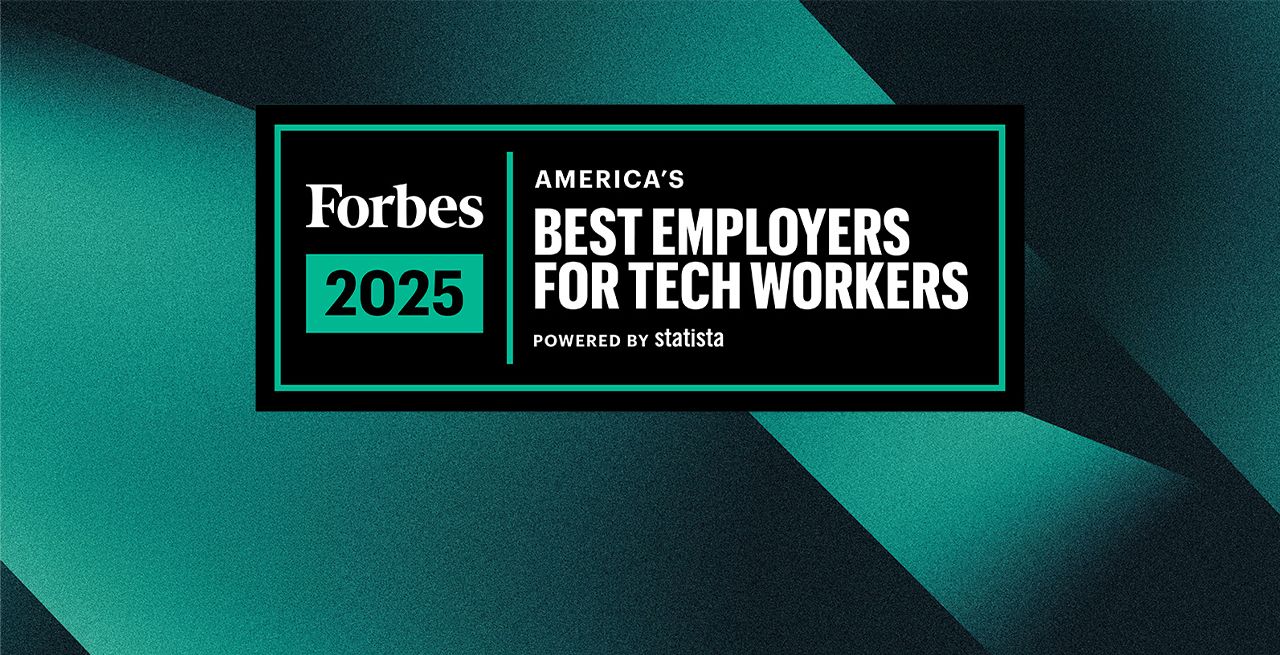 Forbes logo and award for America’s Best Employers for Tech Workers - 2025