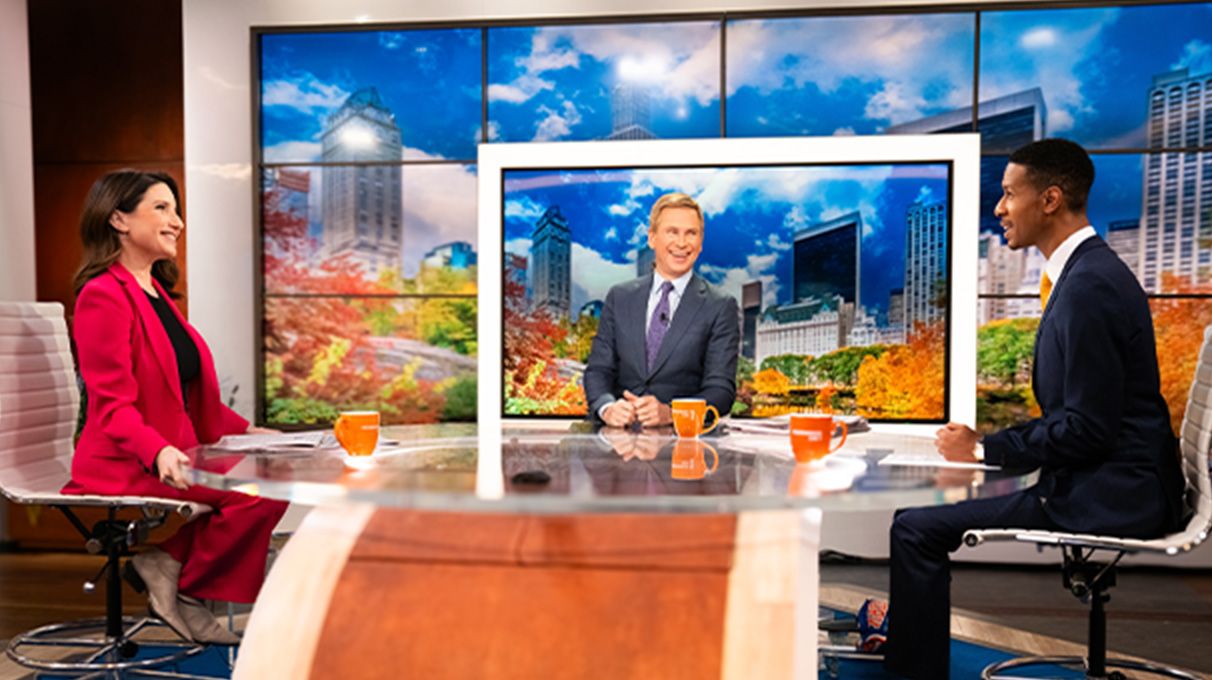 Spectrum News NY1 anchors in the studio