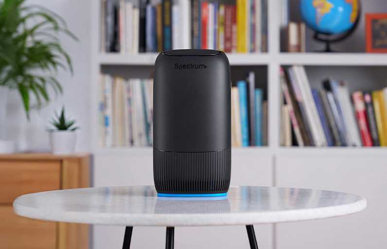 Advanced WiFi 7 Router in living room