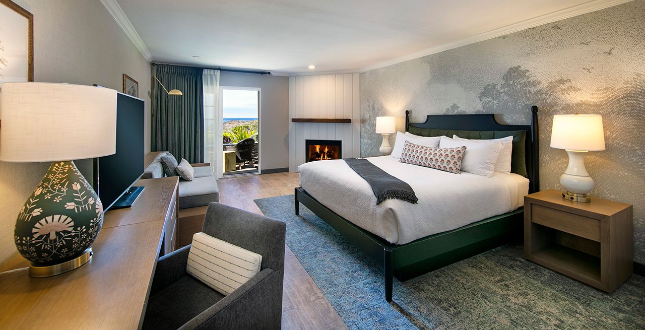 A hotel room