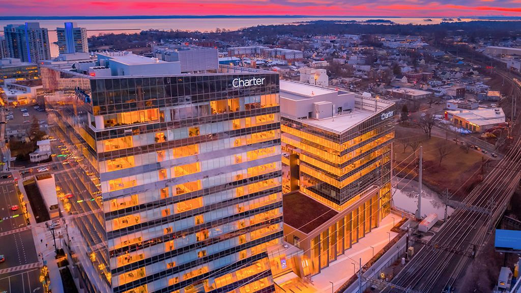 Charter Communications corporate headquarters in Stamford, Conn.