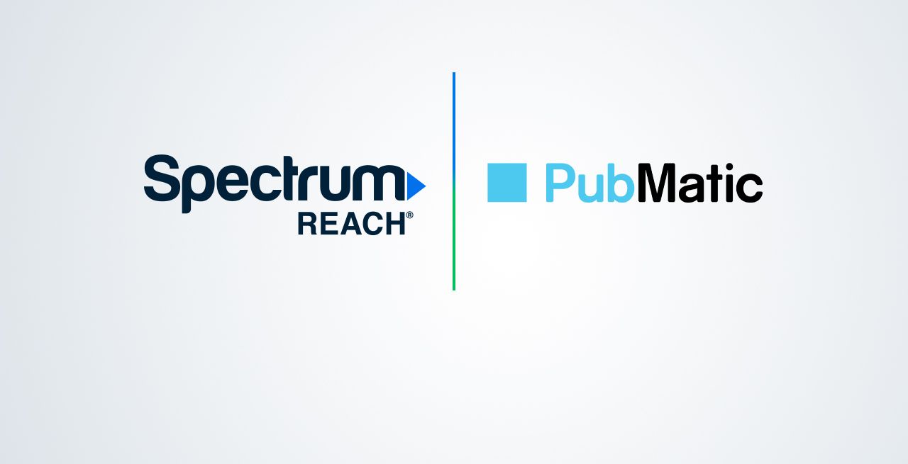 Spectrum Reach and PubMatic logos on a white background