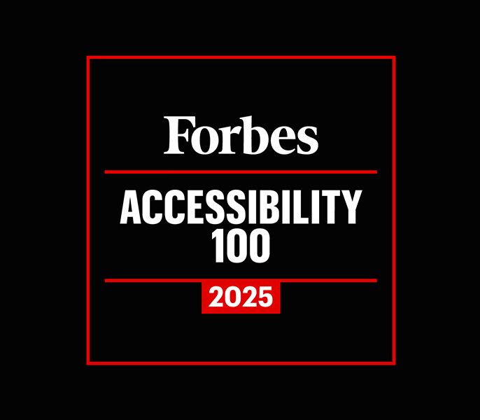 Forbes Accessibility 100 logo 2025