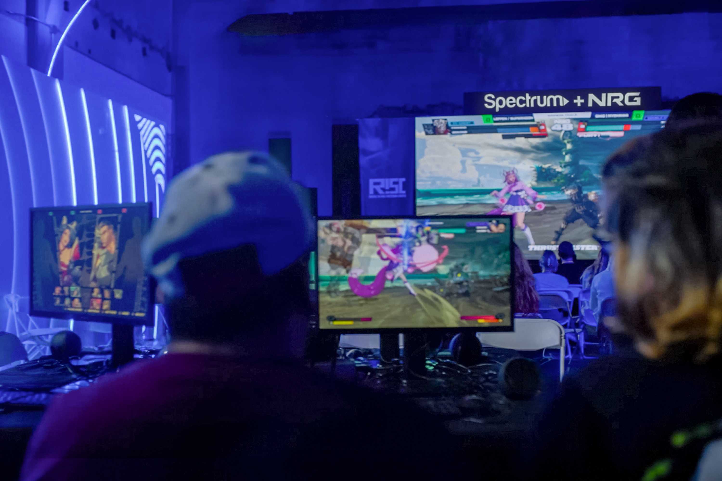 Gamers in action