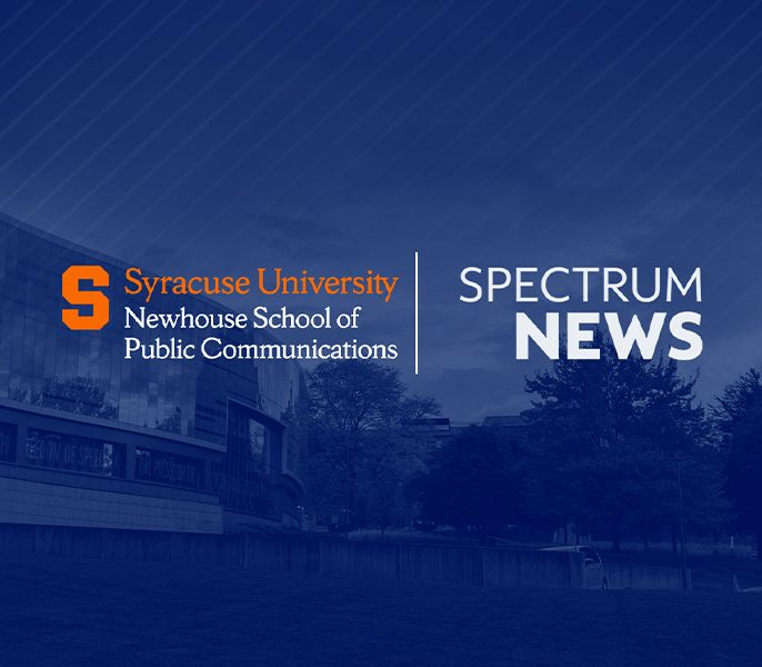 Spectrum News and Syracuse University logos